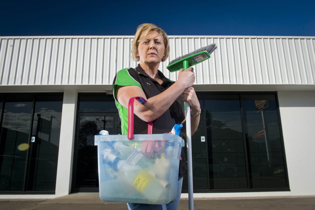 Cleaner Lisa McDade is angry that she won't see any of the $17,000 owed to her by the previous owners of LBS Accounting. Photo Paul Braven / The Observer Cleaner Lisa McDade is angry that she won't see any of the $17,000 owed to her by the previous owners of LBS Accounting. Photo Paul Braven / The Observer