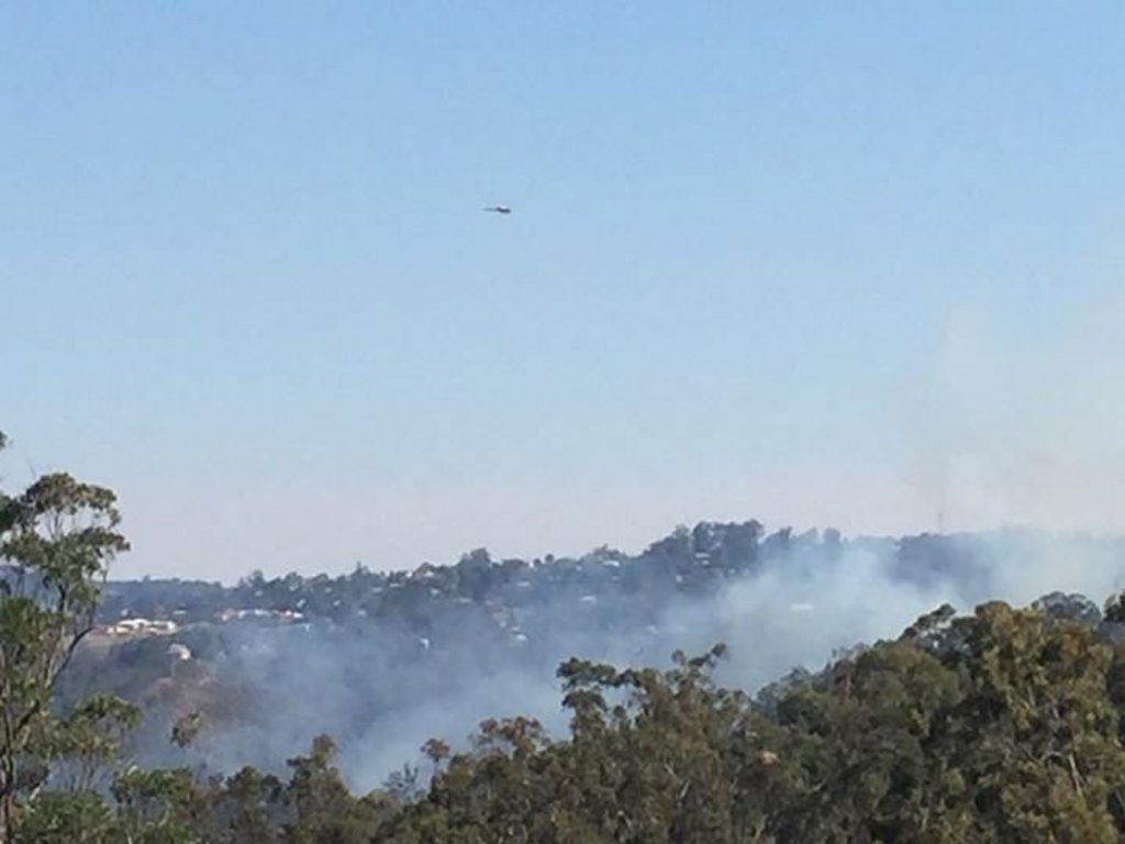 Photo of the fires taken from the back of Highfields State School. Photo of the fires taken from the back of Highfields State School.