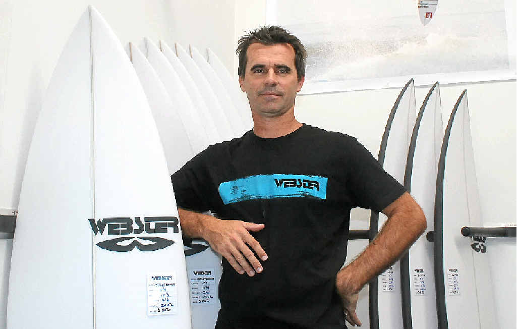 DOWNTURN: Surfboard maker Wayne Webster is just one Ballina Shire surf business suffering due to the shark attacks and sightings off the coast. DOWNTURN: Surfboard maker Wayne Webster is just one Ballina Shire surf business suffering due to the shark attacks and sightings off the coast.