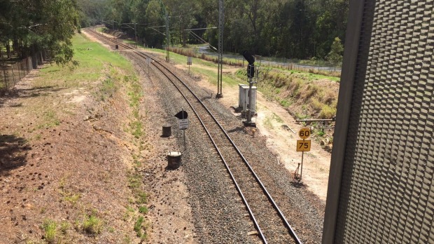 Single track rail line for trains to new city of 50,000 people on the Sunshine Coast.
Single track rail line for trains to new city of 50,000 people on the Sunshine Coast.