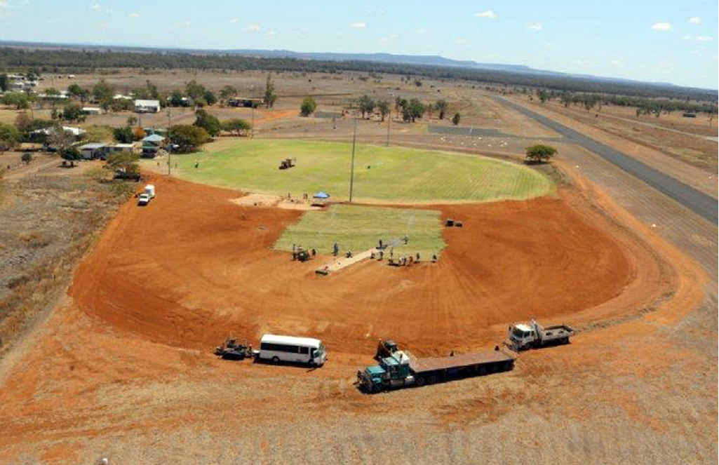 OVAL UPGRADE: The Rolleston oval has had a major overhaul. OVAL UPGRADE: The Rolleston oval has had a major overhaul.