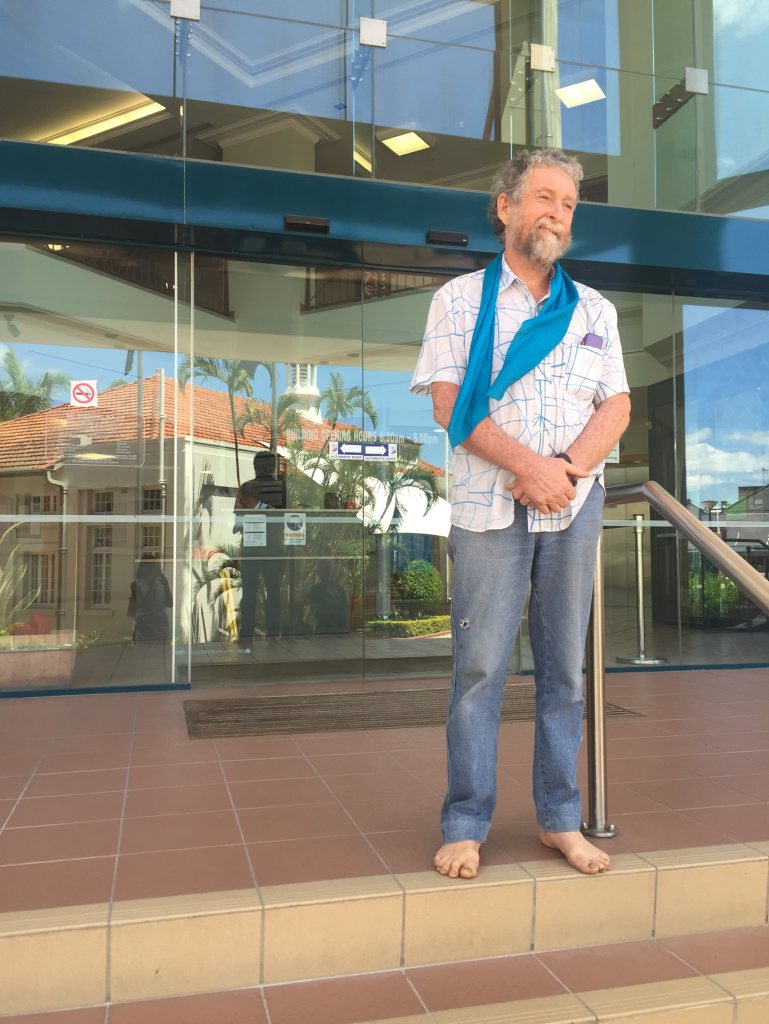 James Dowling outside Rockhampton Magistrate's Court yesterday. James Dowling outside Rockhampton Magistrate's Court yesterday.