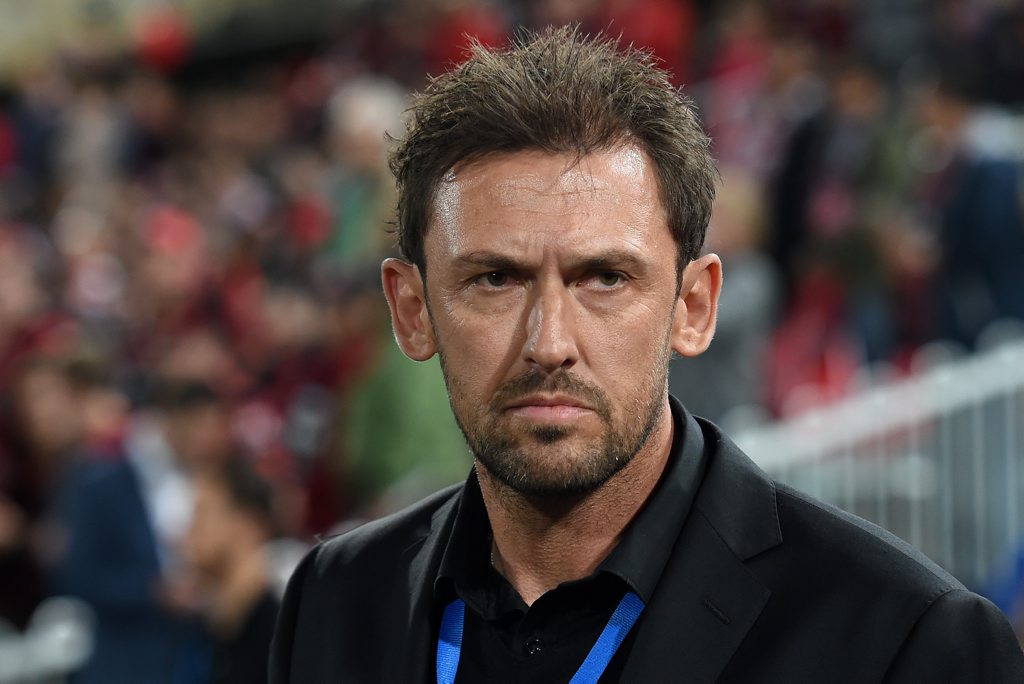 Wanderers' coach Tony Popovic watches his team take to the field against the Roar during the round 1 A-League match between the Western Sydney Wanderers and the Brisbane Roar at Pirtek Stadium in Sydney on Thursday, Oct. 8, 2015. (AAP Image/Paul Miller) NO ARCHIVING, EDITORIAL USE ONLY Wanderers' coach Tony Popovic watches his team take to the field against the Roar during the round 1 A-League match between the Western Sydney Wanderers and the Brisbane Roar at Pirtek Stadium in Sydney on Thursday, Oct. 8, 2015. (AAP Image/Paul Miller) NO ARCHIVING, EDITORIAL USE ONLY