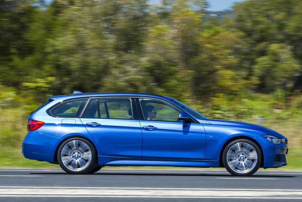 The new BMW 3 Series sedan and wagon. 330i Touring pictured. Photo: Mark Bean The new BMW 3 Series sedan and wagon. 330i Touring pictured. Photo: Mark Bean