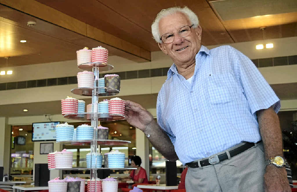 CAKE FOR CARERS: Neville Castle celebrates National Carers Week with a cupcake and a chat. At home is his beloved Ena. CAKE FOR CARERS: Neville Castle celebrates National Carers Week with a cupcake and a chat. At home is his beloved Ena.