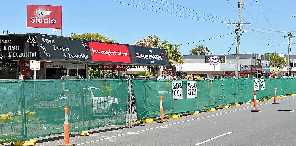 Construction under way on Brisbane Rd. Construction under way on Brisbane Rd.