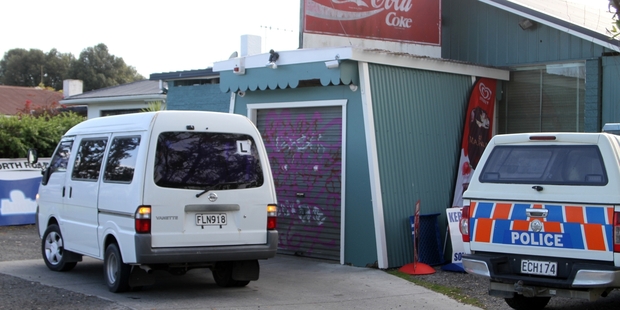 The New Zealand store was closed yesterday while the police gathered evidence.
The New Zealand store was closed yesterday while the police gathered evidence.