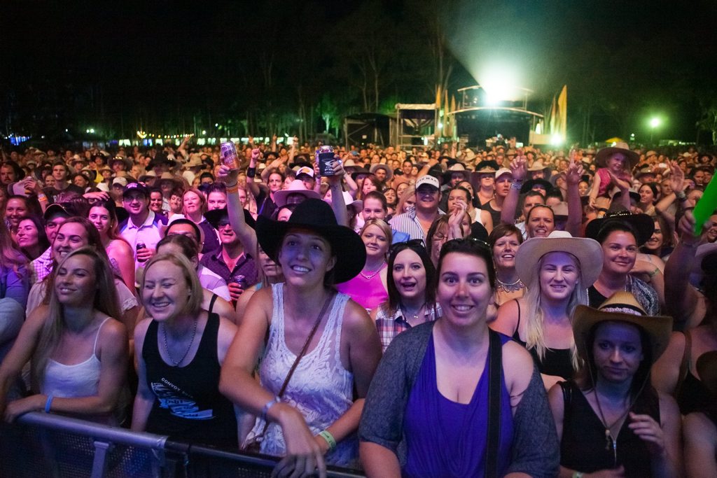The crowd at CMC Rocks QLD 2015 on Saturday night. The crowd at CMC Rocks QLD 2015 on Saturday night.