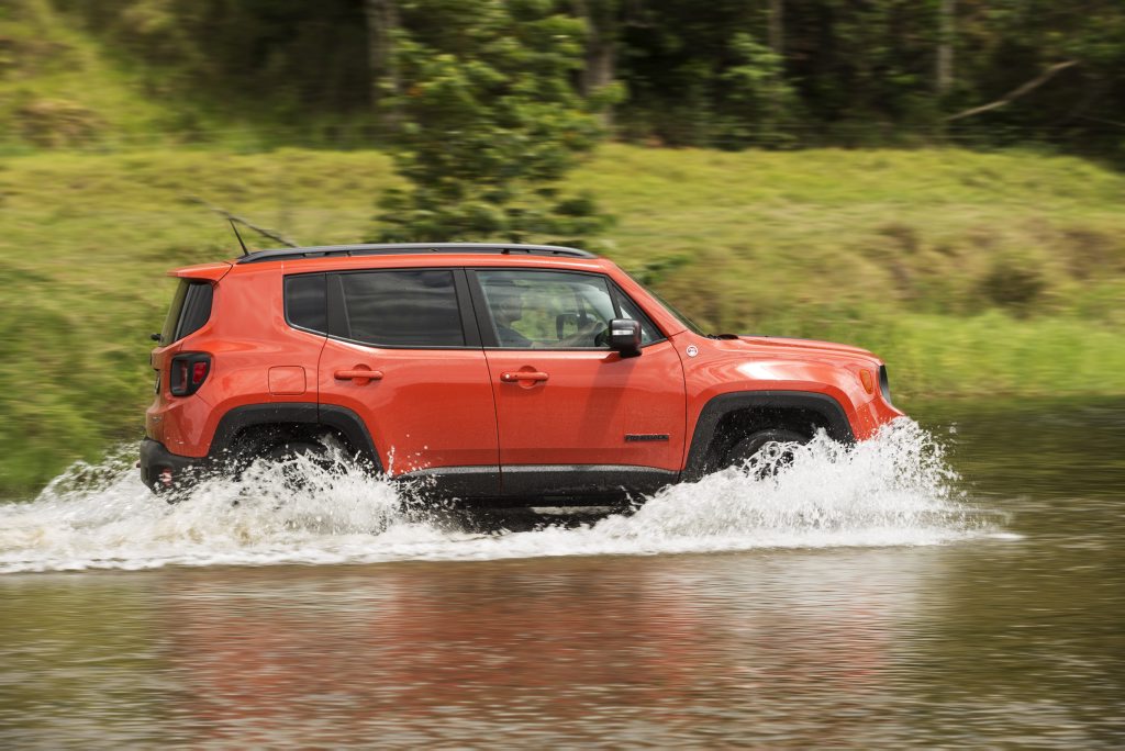 PROPER JEEP: While the bulk of the Renegade range are 2WD soft roaders, the 4x4 Trailhawk can mix it across the rough stuff PROPER JEEP: While the bulk of the Renegade range are 2WD soft roaders, the 4x4 Trailhawk can mix it across the rough stuff
