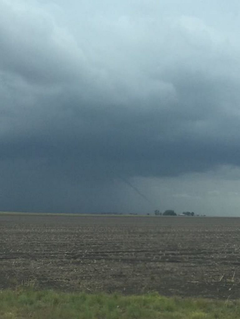 Doug McHardy photographed this water spout close to Dalby yesterday. Doug McHardy photographed this water spout close to Dalby yesterday.