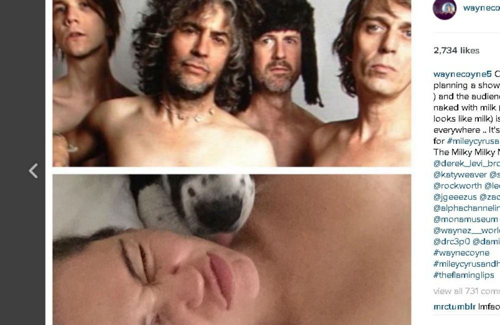 The Flaming Lips and Miley Cyrus (Instagram) The Flaming Lips and Miley Cyrus (Instagram)