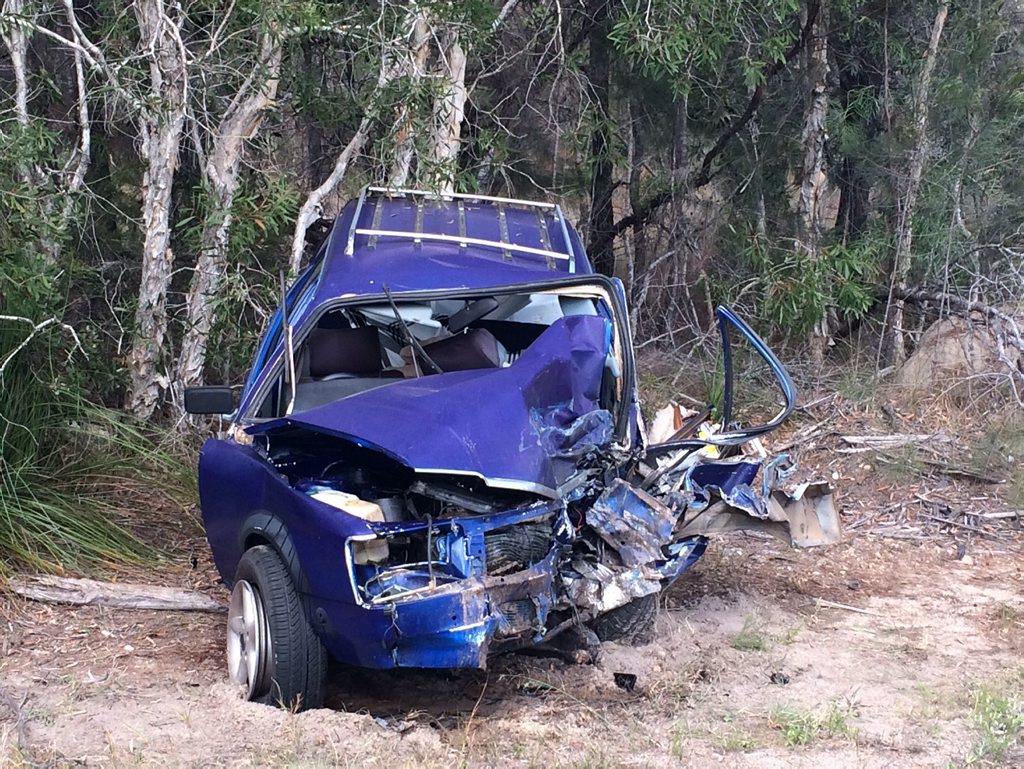 Crews respond to smash on Isis Hwy. Photo Contributed Crews respond to smash on Isis Hwy. Photo Contributed