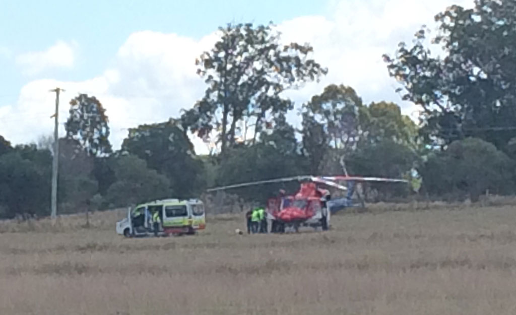 Emergency services are at the scene of a fatal traffic crash at Glamorgan Vale this morning. Emergency services are at the scene of a fatal traffic crash at Glamorgan Vale this morning.