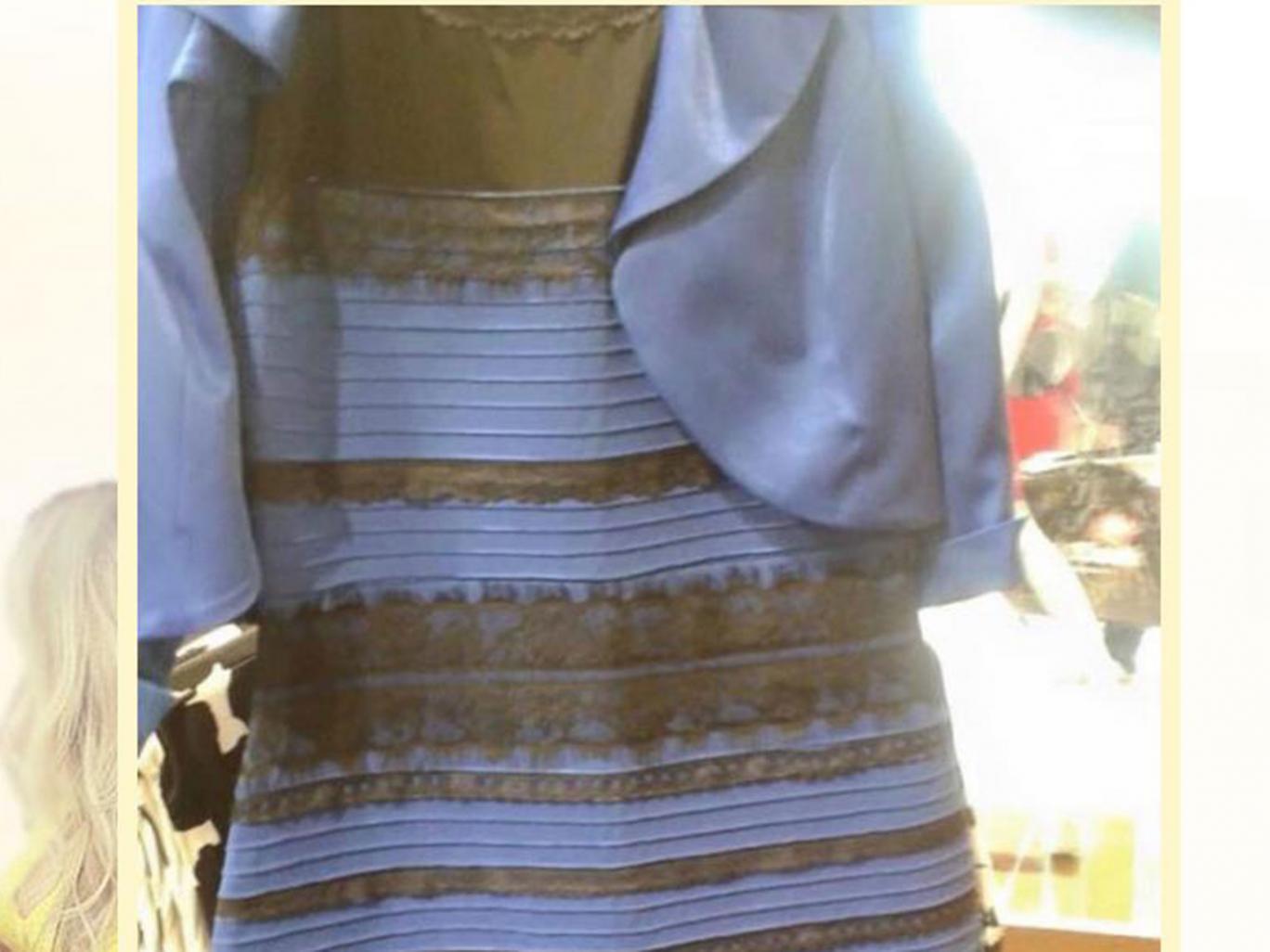 The dress that confused the world. Blue and black or white and gold? The dress that confused the world. Blue and black or white and gold?