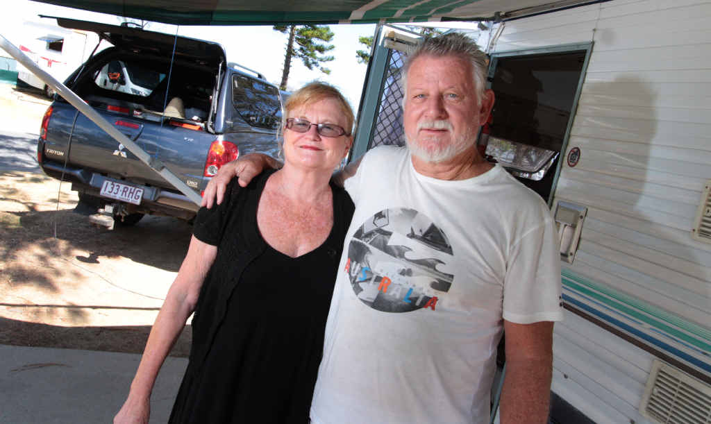 STOPPING IN: Caravanners Lillian and Chris Cook enjoy the sea air and sunshine at Beachside Caravan Park in Yeppoon. STOPPING IN: Caravanners Lillian and Chris Cook enjoy the sea air and sunshine at Beachside Caravan Park in Yeppoon.
