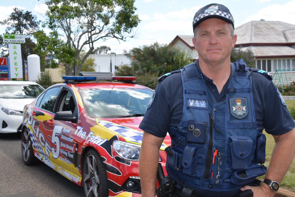 Queensland road police officer Shane Livingstone.Photo Kate Darvall/ South Burnett Times Queensland road police officer Shane Livingstone.Photo Kate Darvall/ South Burnett Times