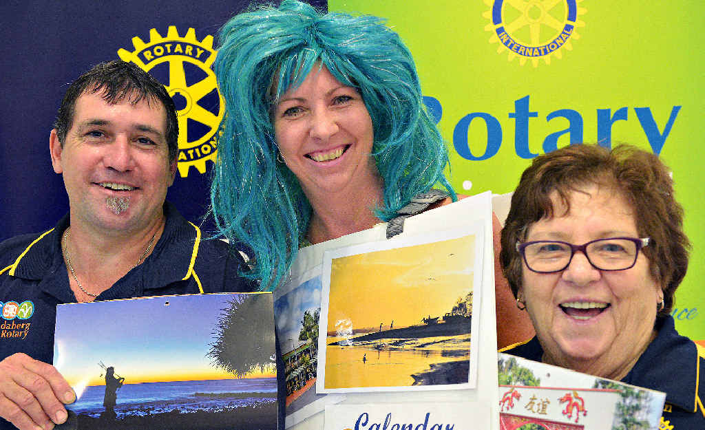 IT’S A DATE: East Bundaberg Rotary Club’s Kevin Delaney, Maria Burnet and Lyn Horan are raising money by selling calendars. IT’S A DATE: East Bundaberg Rotary Club’s Kevin Delaney, Maria Burnet and Lyn Horan are raising money by selling calendars.