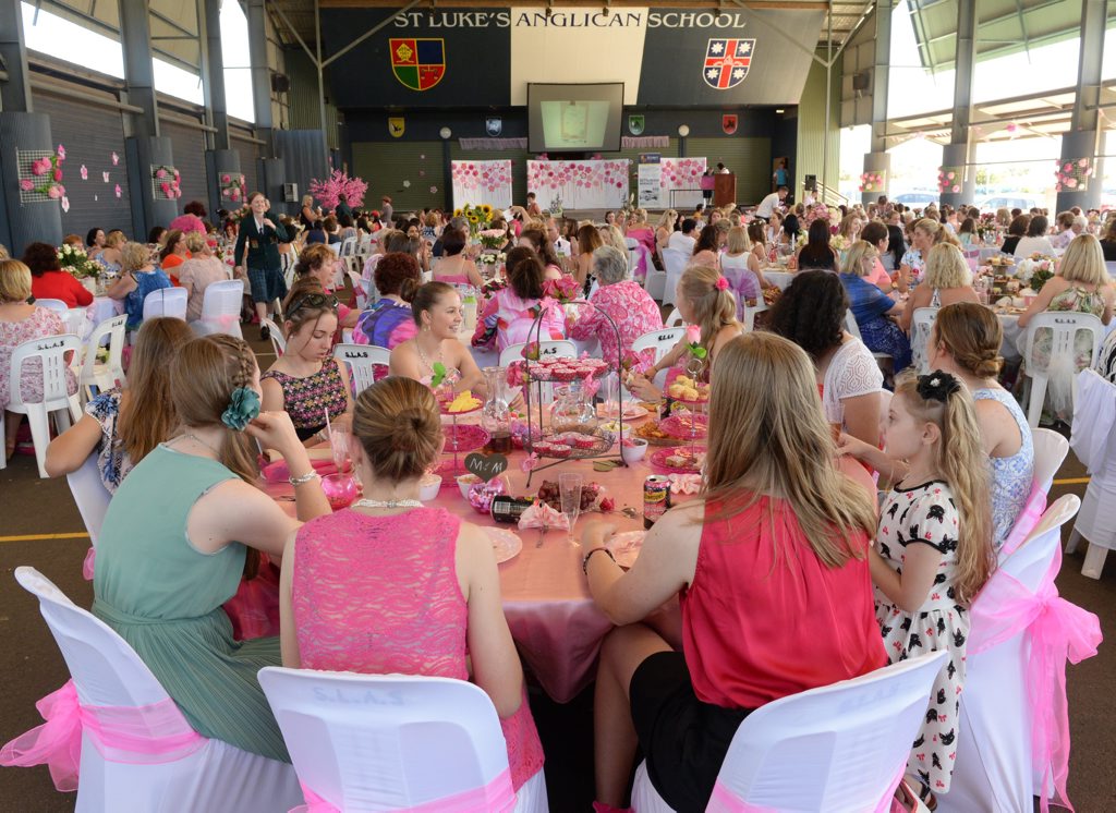 GREAT ATMOSPHERE: Guests at the St Luke's pink ribbon day afternoon tea. Photo: Mike Knott / NewsMail GREAT ATMOSPHERE: Guests at the St Luke's pink ribbon day afternoon tea. Photo: Mike Knott / NewsMail