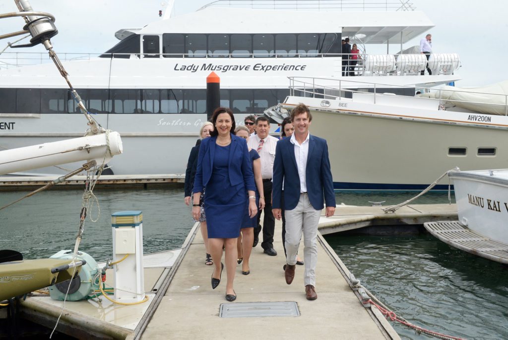 THE PLAN: Queensland premier Annastacia Palaszczuk visited Bundaberg Port to announce plans to create more jobs in the region through industry and tourism. Photo: Max Fleet / NewsMail THE PLAN: Queensland premier Annastacia Palaszczuk visited Bundaberg Port to announce plans to create more jobs in the region through industry and tourism. Photo: Max Fleet / NewsMail