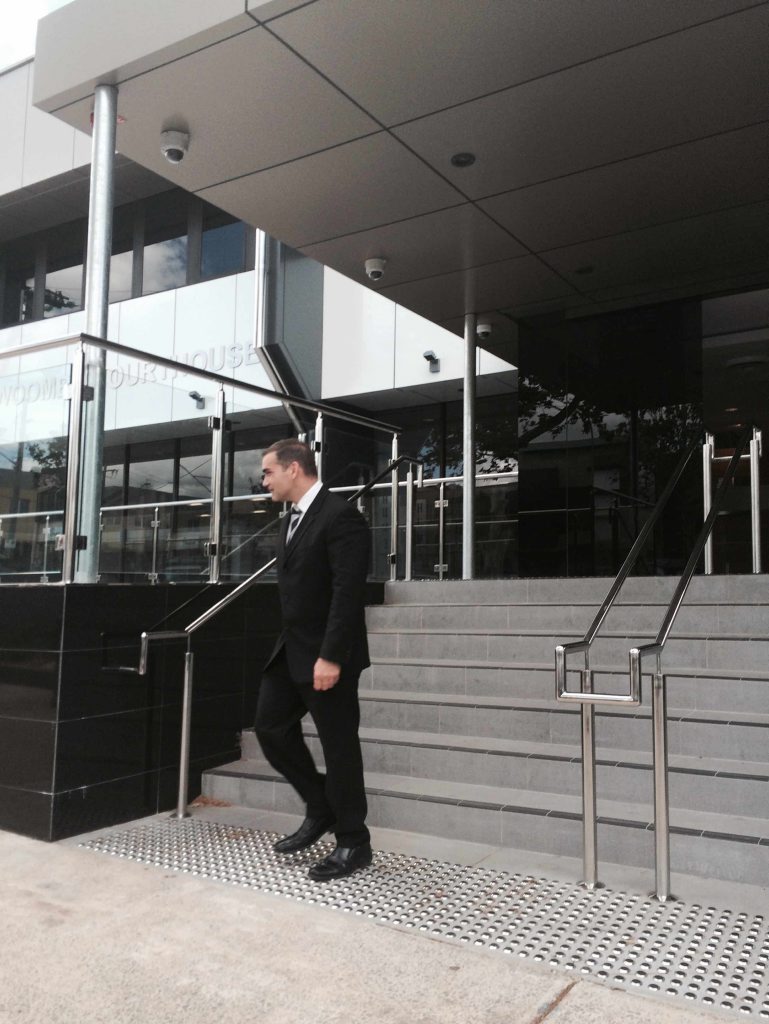 Police forensic scientist Sergeant Ashley Huth leaves the Toowoomba Courthouse after giving evidence in the Ian Phillip Hannaford murder trial. Police forensic scientist Sergeant Ashley Huth leaves the Toowoomba Courthouse after giving evidence in the Ian Phillip Hannaford murder trial.