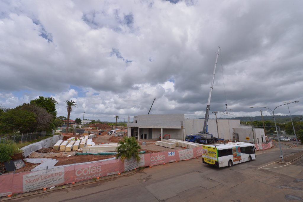 Walton Construction Coles site in development mode in Nambour. Walton Construction Coles site in development mode in Nambour.