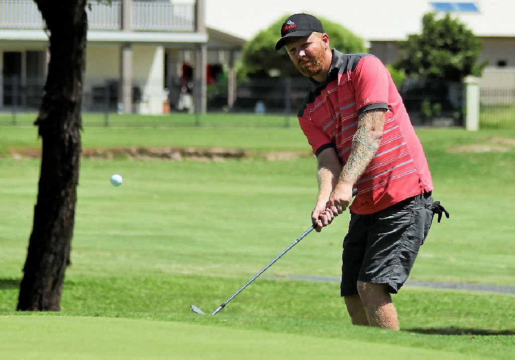 Matt Janke scored an albatross on the par-five ninth, and after splitting the fairway with his drive and playing a four iron from just under 200m right into the cup. Matt Janke scored an albatross on the par-five ninth, and after splitting the fairway with his drive and playing a four iron from just under 200m right into the cup.