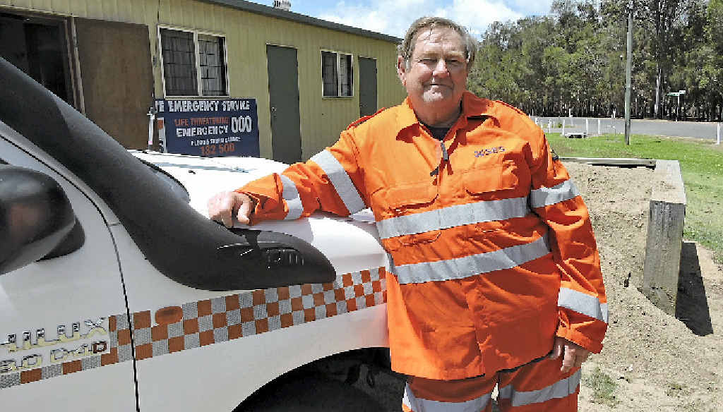 LOCAL HERO: Sandy Strait SES team coordinator Ian McGeachin stands in front of the Boonooroo SES shed, where he spends his time volunteering to keep the region safe. LOCAL HERO: Sandy Strait SES team coordinator Ian McGeachin stands in front of the Boonooroo SES shed, where he spends his time volunteering to keep the region safe.