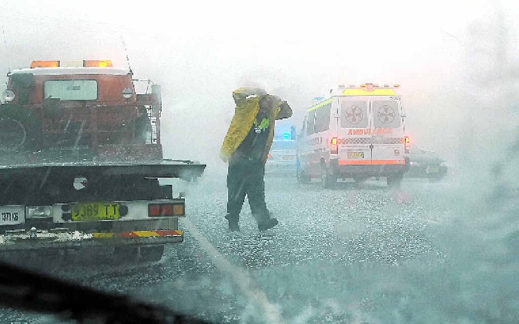 DOWNPOUR: Hail hits Lismore and Goonellabah on October 9, 2007. DOWNPOUR: Hail hits Lismore and Goonellabah on October 9, 2007.