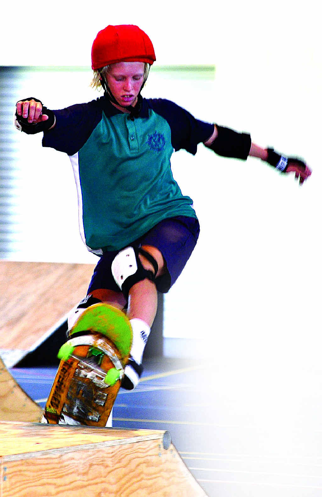THE WHEEL DEAL: Taj Lloyd in action at Buddina State School for the Sunshine Coast Skateboarding Championships. THE WHEEL DEAL: Taj Lloyd in action at Buddina State School for the Sunshine Coast Skateboarding Championships.