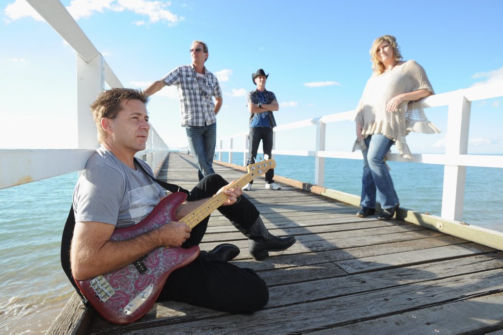 STAR ON THE RISE: Forbidden Road band members bassist Dean Harropbass, drummer Gary Hirst and singers Glenn Hand and Kellie Hand. Kellie was once a nervous singer. STAR ON THE RISE: Forbidden Road band members bassist Dean Harropbass, drummer Gary Hirst and singers Glenn Hand and Kellie Hand. Kellie was once a nervous singer.