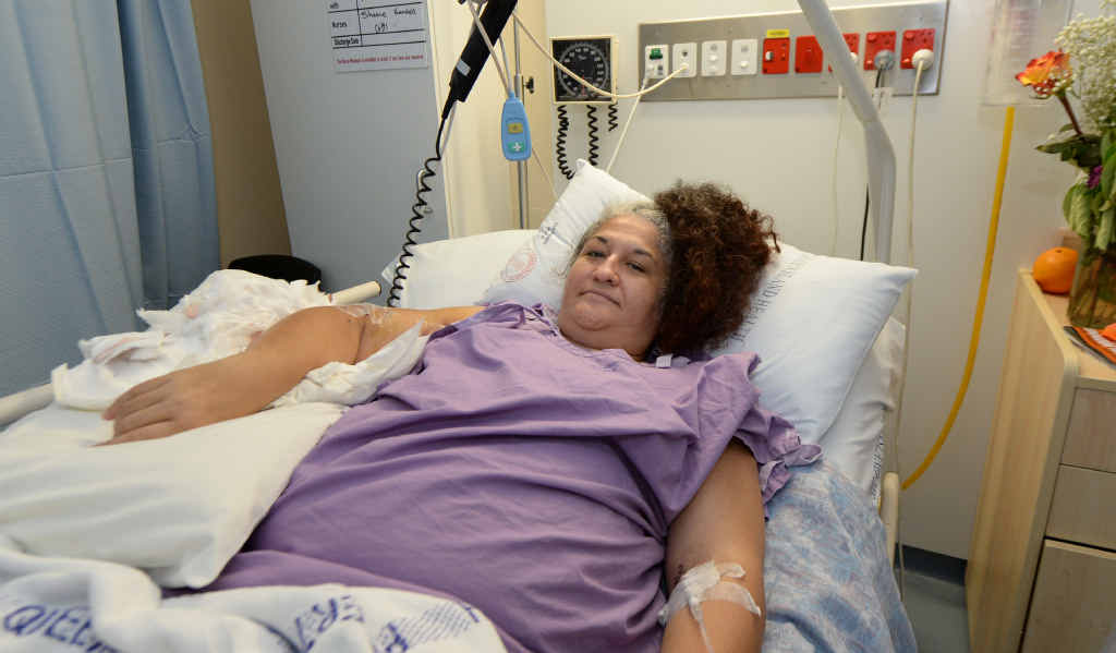 RECOVERING WELL: Whaiora Gerrard is on the mend in Rockhampton Hospital after being bitten by a dog. RECOVERING WELL: Whaiora Gerrard is on the mend in Rockhampton Hospital after being bitten by a dog.