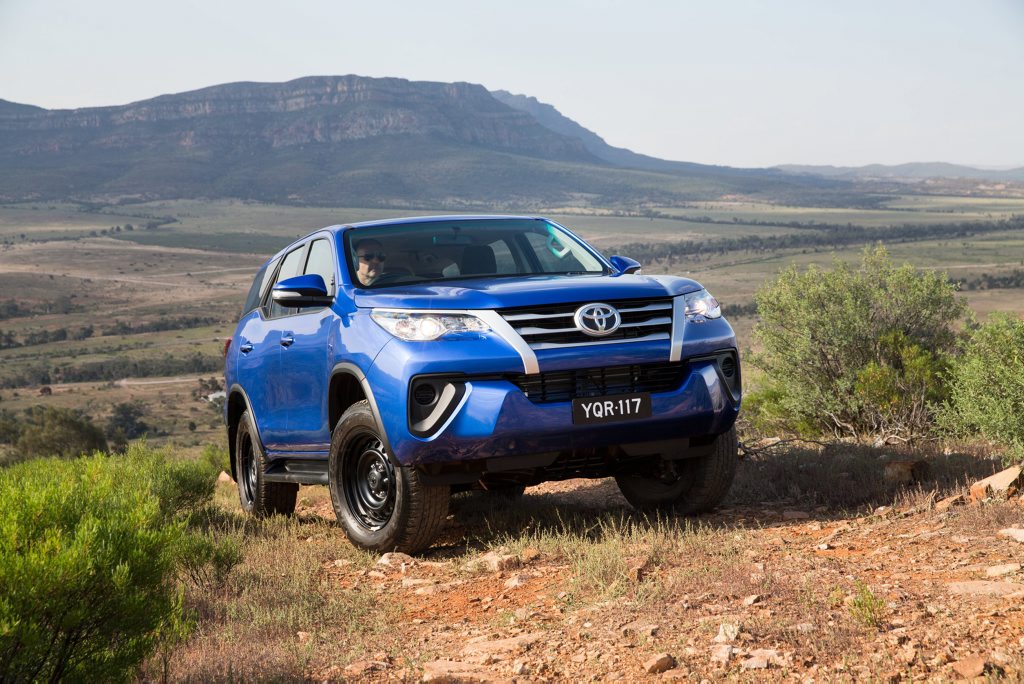 ON A ROLL: New Fortuner 4x4 large SUV starts at $47,990, offering a cheaper alternative to Prado and a diesel seven-seat alternative to Kluger. ON A ROLL: New Fortuner 4x4 large SUV starts at $47,990, offering a cheaper alternative to Prado and a diesel seven-seat alternative to Kluger.