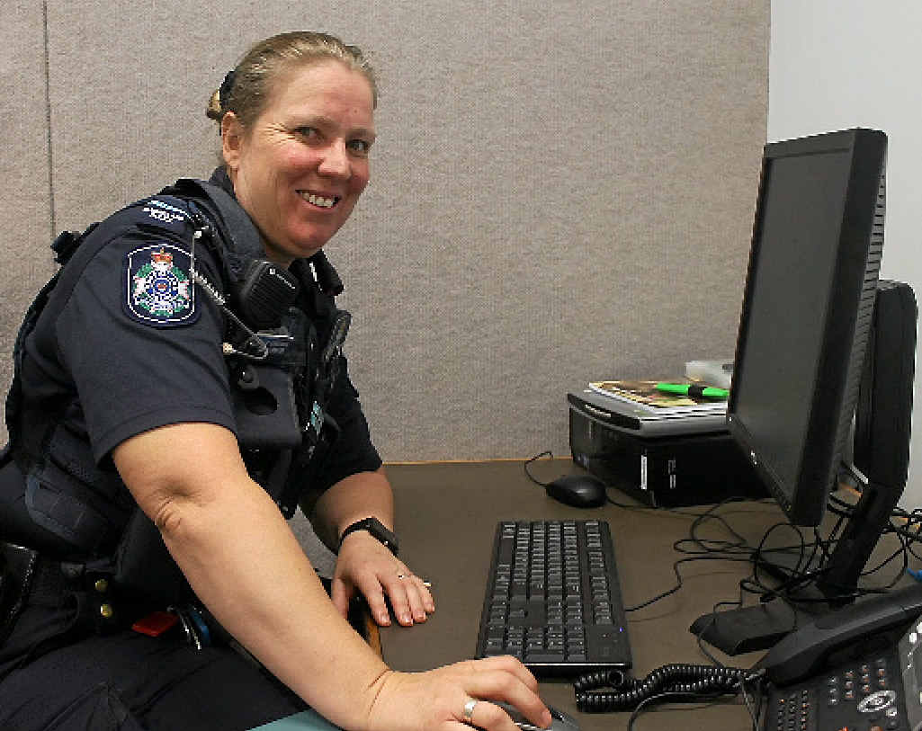HERE TO HELP: LGBTI liaison officer Tara Stanton at the Mackay Police Station.