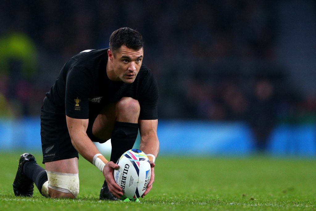 Key man ... All Black star Dan Carter lines up a kick during the semi-final at Twickenham. Photo: Paul Gilham/Getty Images) Key man ... All Black star Dan Carter lines up a kick during the semi-final at Twickenham. Photo: Paul Gilham/Getty Images)