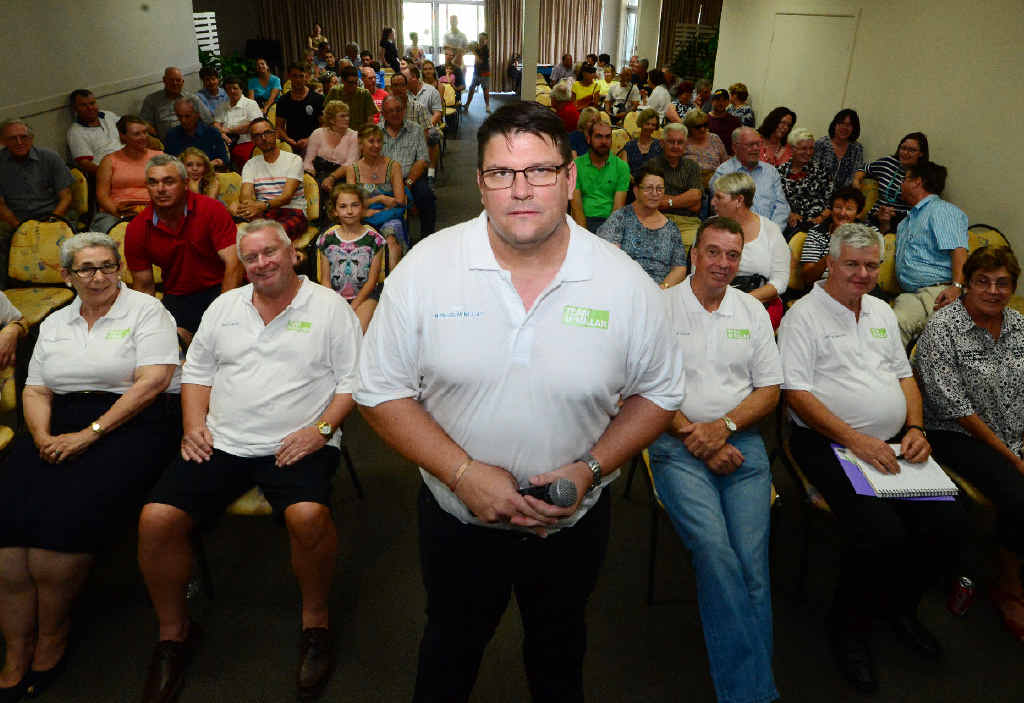 READY TO LISTEN: Rockhampton mayoral candidate Michael McMillan and his shadow council held their first community meeting yesterday at the CQ Leagues Club. READY TO LISTEN: Rockhampton mayoral candidate Michael McMillan and his shadow council held their first community meeting yesterday at the CQ Leagues Club.