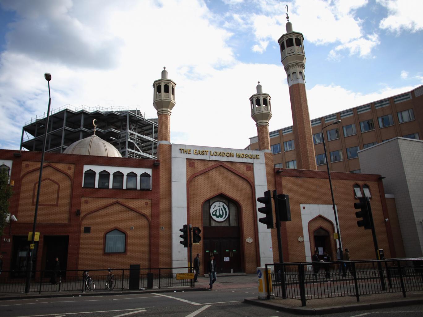 The East London Mosque. The East London Mosque.