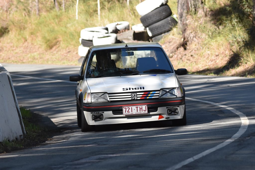 Iain Curry's Peugeot 205 GTi at the Mid Year Noosa Hill Climb. Photo: Jay Bowden Iain Curry's Peugeot 205 GTi at the Mid Year Noosa Hill Climb. Photo: Jay Bowden