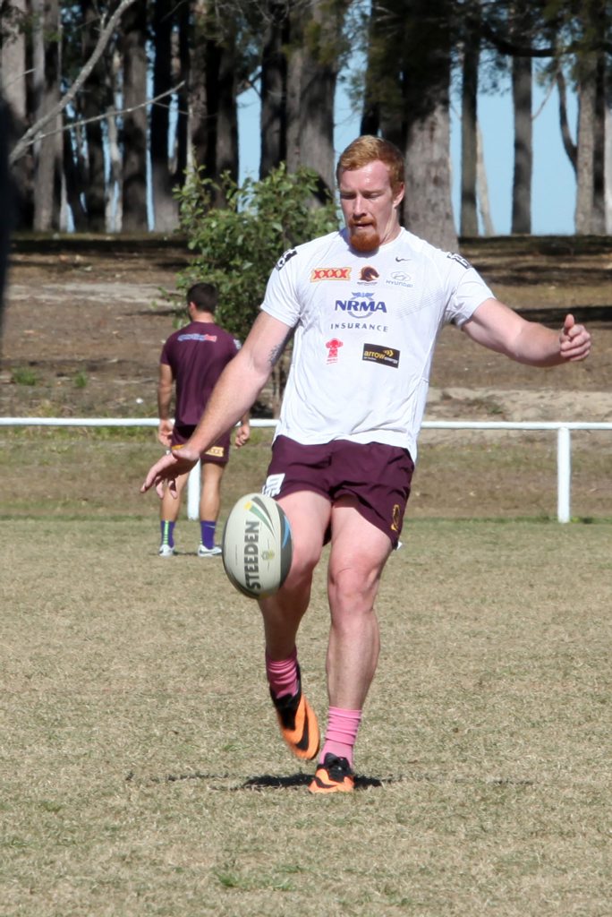 Brisbane Broncos Jack Reed training at Logan Brothers. Brisbane Broncos Jack Reed training at Logan Brothers.