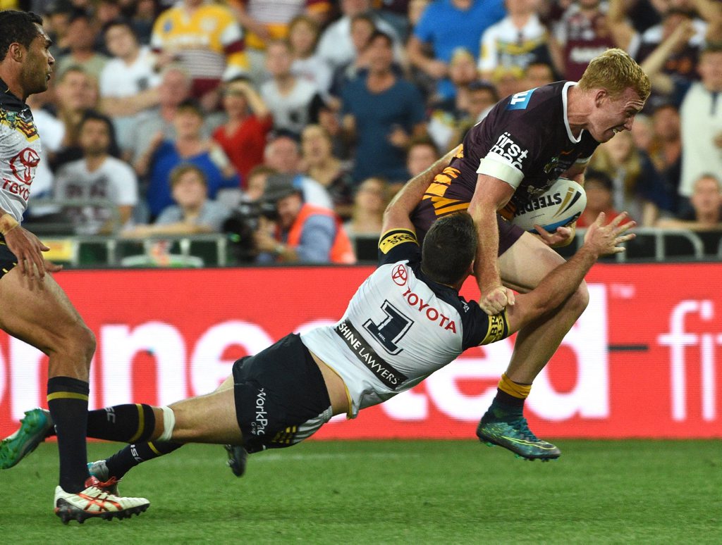 Action from this year's NRL Grand Final. Action from this year's NRL Grand Final.