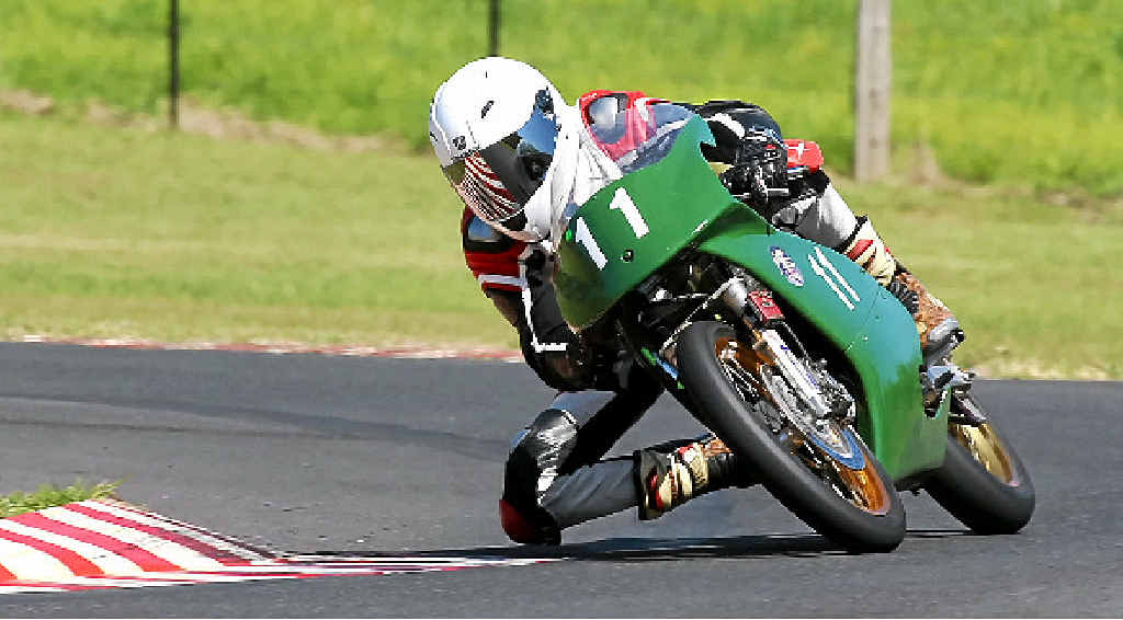 Kyogle racer Justin Hall won his second Australian title at Phillip Island in the 300 Production division. Kyogle racer Justin Hall won his second Australian title at Phillip Island in the 300 Production division.