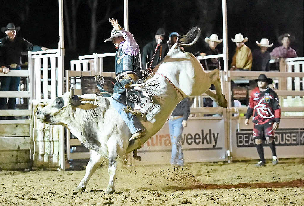 IN ACTION: Bull Rider Fraser Babbington took out the Rockhampton PBR and Emerald locals want him to attend their event. IN ACTION: Bull Rider Fraser Babbington took out the Rockhampton PBR and Emerald locals want him to attend their event.