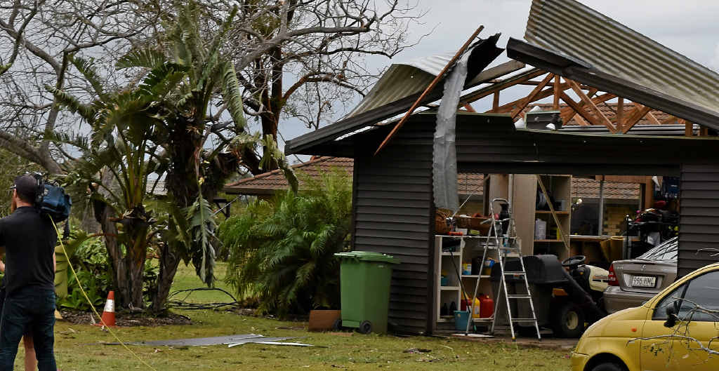 CYCLONIC CELL: Wild weather conditions tore through Fernvale on Tuesday afternoon destroying houses and leaving people homeless. There is a possibility these may occur across the Downs. CYCLONIC CELL: Wild weather conditions tore through Fernvale on Tuesday afternoon destroying houses and leaving people homeless. There is a possibility these may occur across the Downs.