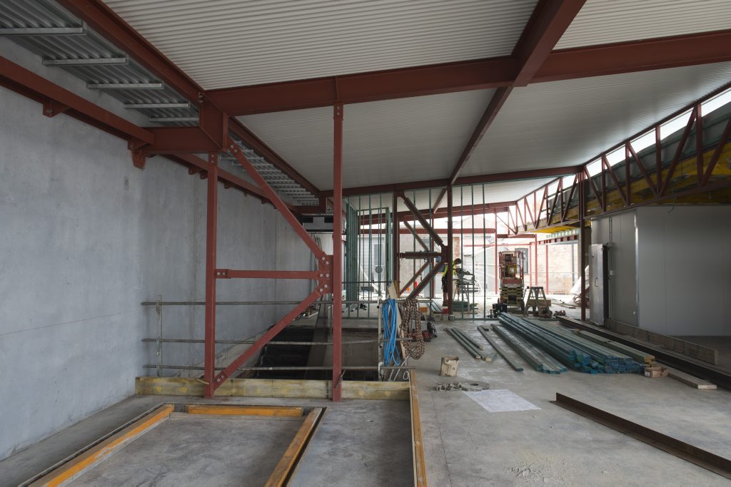 Patrons of the bar will get one of the best views in town of the QIC construction site.