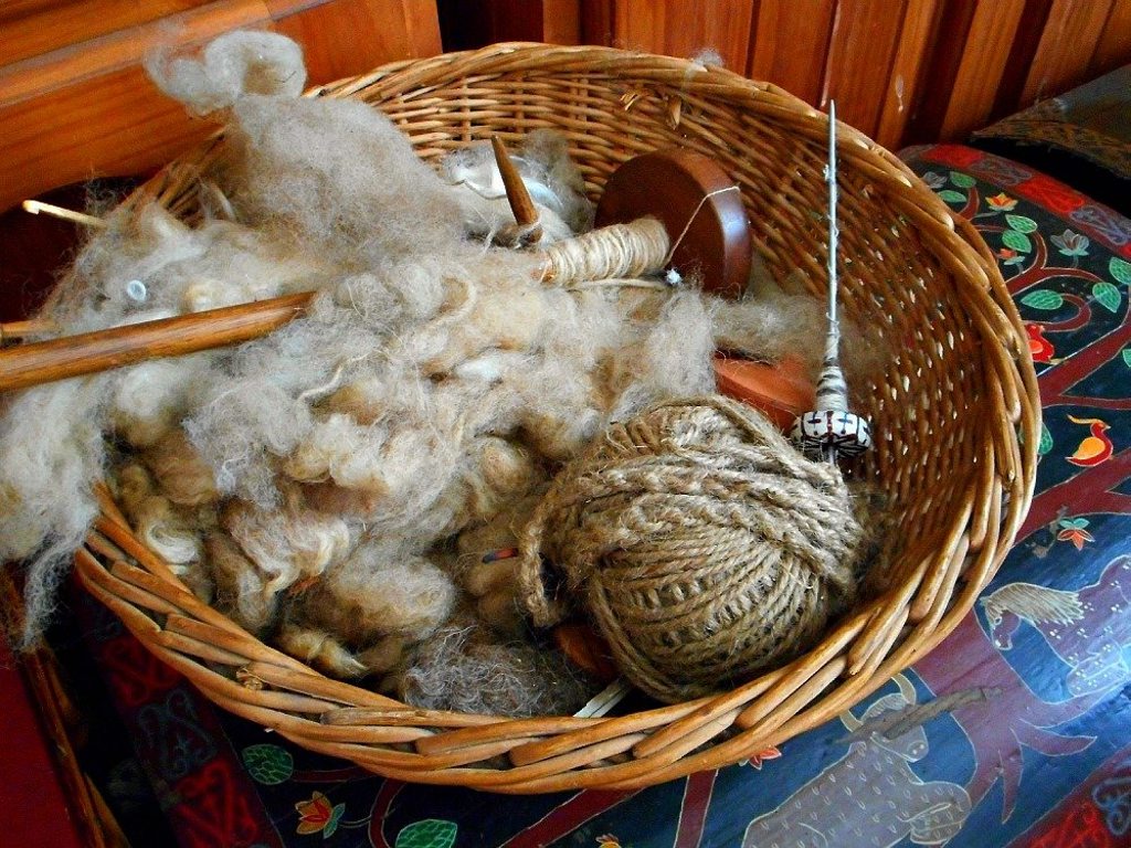 Using a spinning wheel to create your own wool isn't as easy as it looks, as Krista learnt this week. Using a spinning wheel to create your own wool isn't as easy as it looks, as Krista learnt this week.