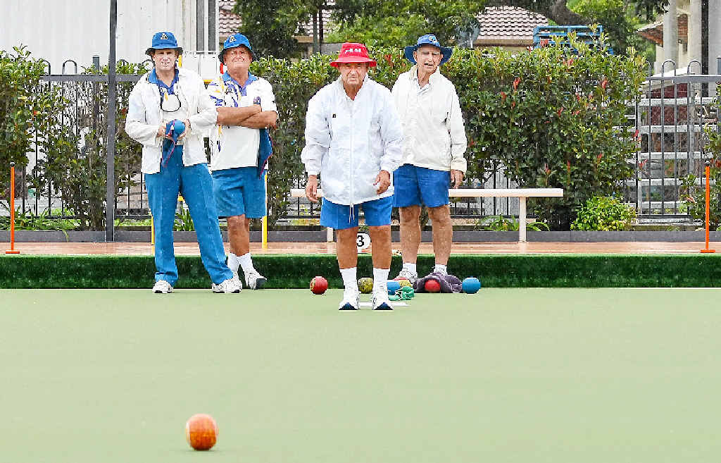 Allan Parker (red hat), of Yamba, represented Zone One in the state pairs with Alan Abbott. Allan Parker (red hat), of Yamba, represented Zone One in the state pairs with Alan Abbott.