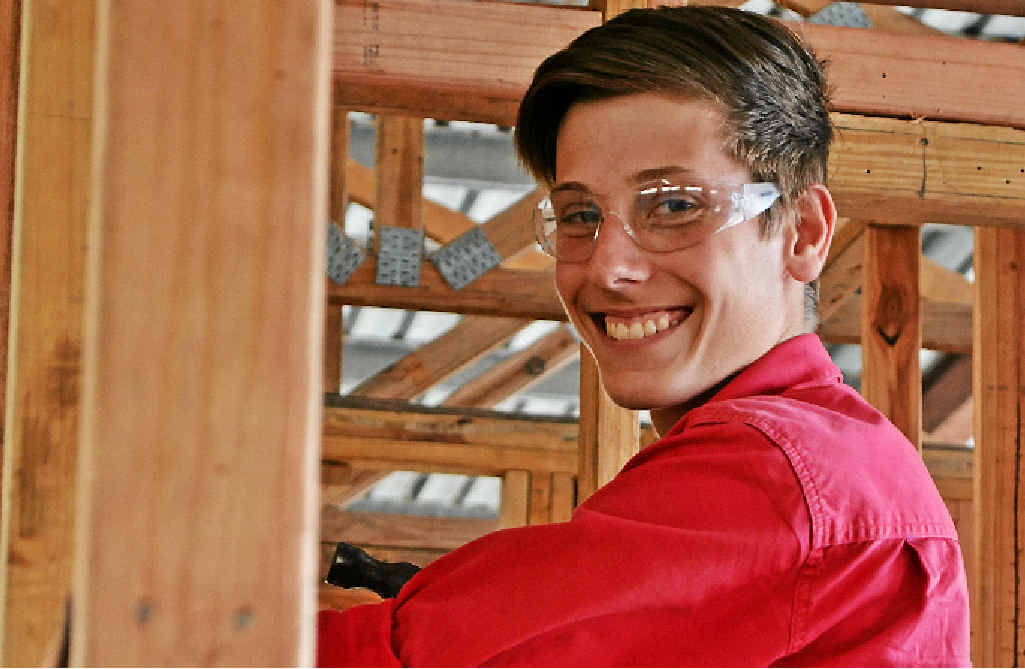 BUILDING A FUTURE: Ty Lawrie is excited for a future in construction. BUILDING A FUTURE: Ty Lawrie is excited for a future in construction.
