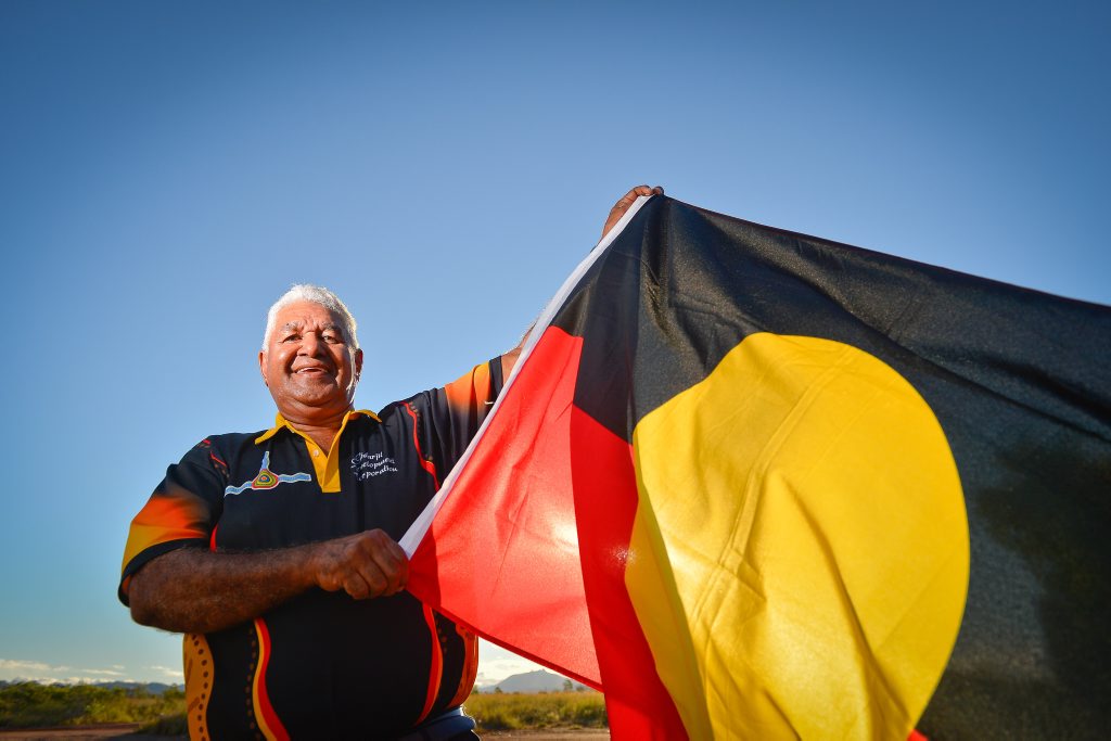 Goreng Goreng Aboriginal Elder Richard Johnson. Goreng Goreng Aboriginal Elder Richard Johnson.