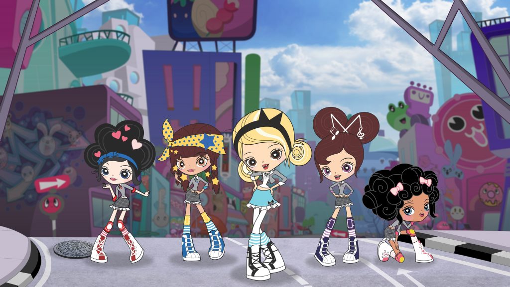 The characters from the new animated TV series Kuu Kuu Harajuku. The characters from the new animated TV series Kuu Kuu Harajuku.
