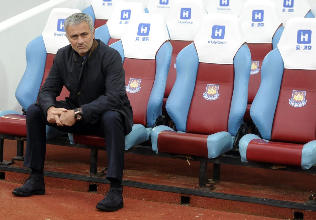 Sidelined ... Chelsea manager Jose Mourinho. Photo: EPA Sidelined ... Chelsea manager Jose Mourinho. Photo: EPA