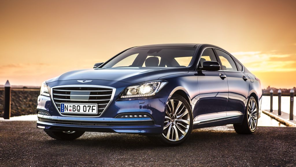 LUXURY RIVAL: The winged Genesis badge will now be a standalone brand, it being to Hyundai what Lexus is to Toyota and Infiniti is to Nissan LUXURY RIVAL: The winged Genesis badge will now be a standalone brand, it being to Hyundai what Lexus is to Toyota and Infiniti is to Nissan
